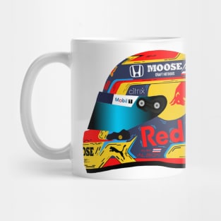 Alex Albon Cartoon Helmet, Abu Dhabi 2020 Mug